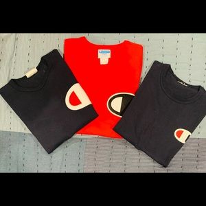 (3) Champion cotton Tee’s Bundle